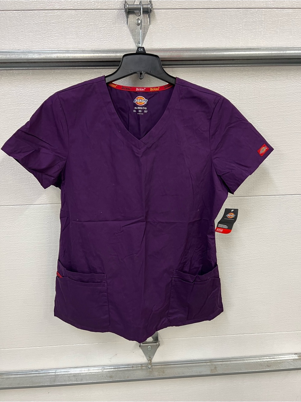 NWT Dickies purple scrub top XL